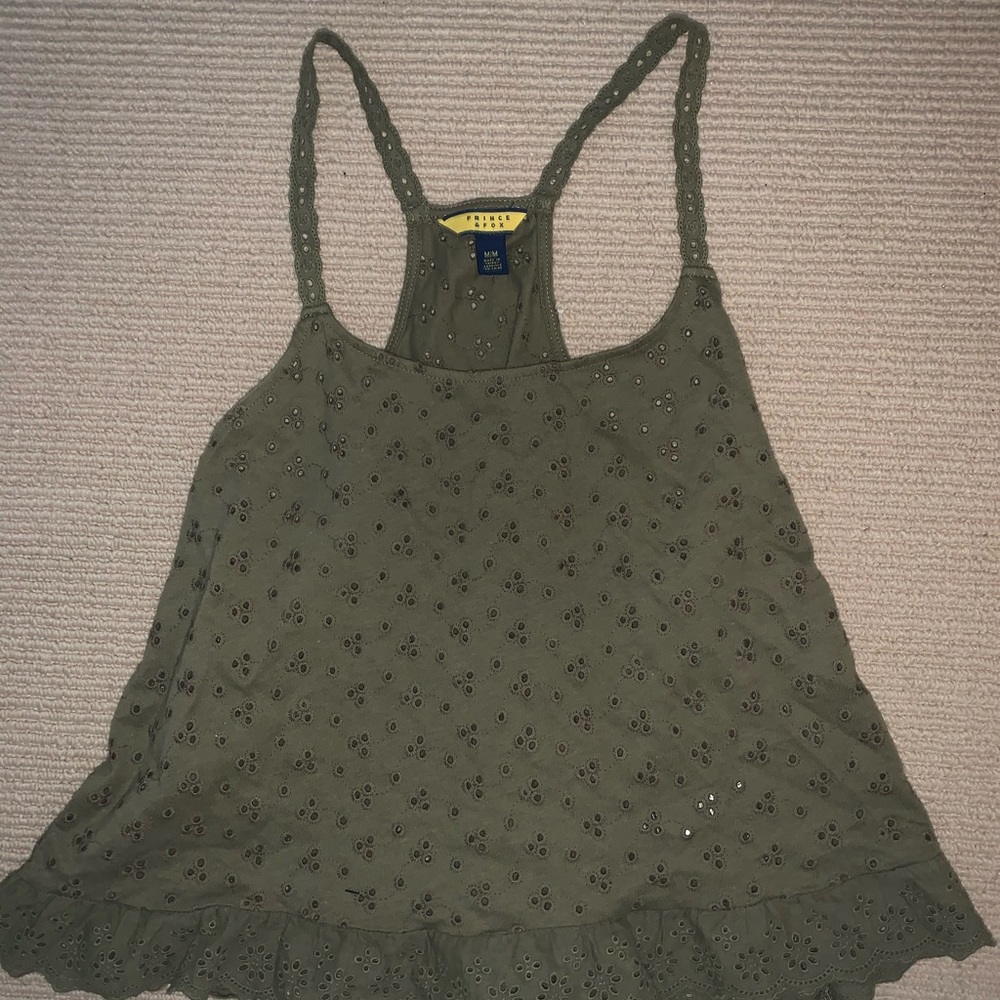 racerback lace tank